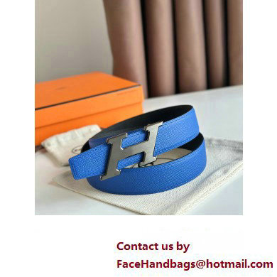 Hermes H Speed belt buckle  &  Reversible leather strap 32 mm 06 2023
